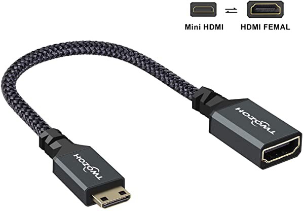 Mini HDMI to HDMI変換アダプタ Mini HDMI(オス)-HDMI(メス)変換ケーブル延長ケーブル- 3D 4K 1080P  20CM 送料無料の通販はau PAY マーケット - nogistic