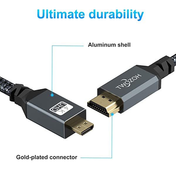 Micro HDMI to HDMI ケーブル 2M (HDMI マイクロタイプDオス - HDMI タイプAオス) 3D 4K 1080P  @60Hz ハイスピード マイクロHDMI...の通販はau PAY マーケット - nogistic