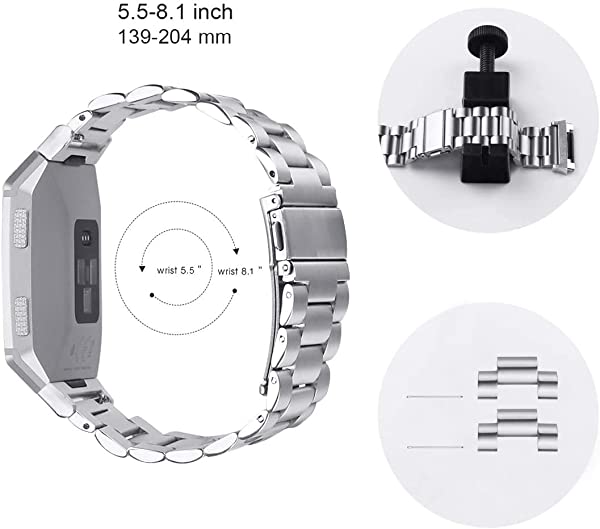 Fitbit Ionicスマートウオッチ腕時計バンド フィットビッド高級金属製時計交換ベルト高品質ステンレス ビジネス用腕時計ストラッ の通販はau Pay マーケット Lavett
