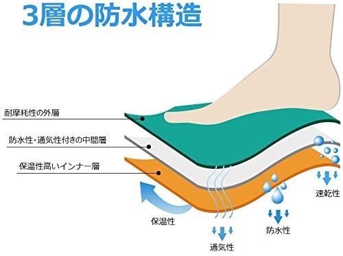 防水ソックス 防水靴下 完全防水 通気 ゴアテックス 登山 スキー 通勤 釣り ブラック L Large ブラックの通販はau Pay マーケット Lavett