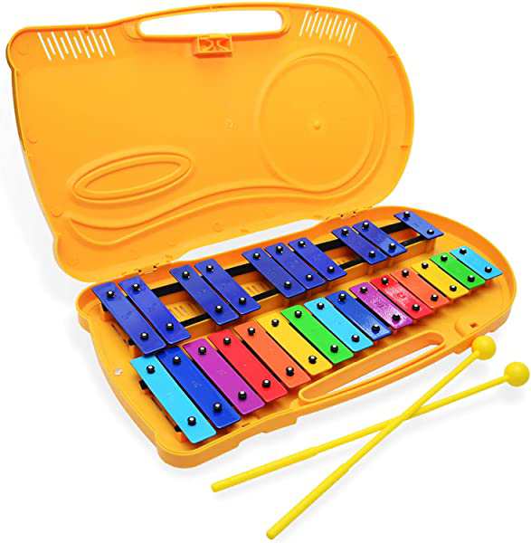 Amazon | カラフル鉄琴 20音（半音付き） グロッケン 子供用