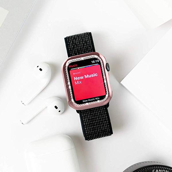 Apple Watch 5 ケース アップル ウォッチ ケース ダイヤモンド保護ケース Pc素材カバー 着装まま充電可能 ダイヤ付き 耐衝撃性 の通販はau Pay マーケット Lavett