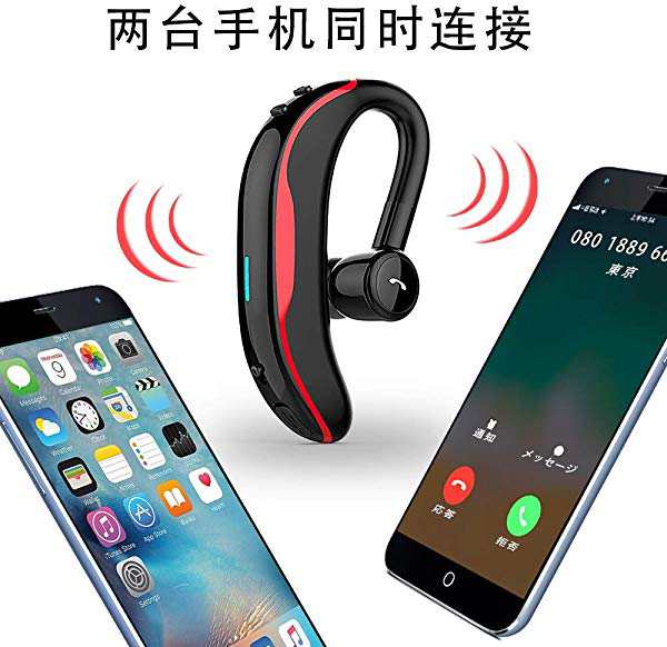 Bluetooth ヘッドセット 片耳 スポーツ ワイヤレス イヤホン Iphone Android Ipad適用 レッドの通販はau Pay マーケット Lavett