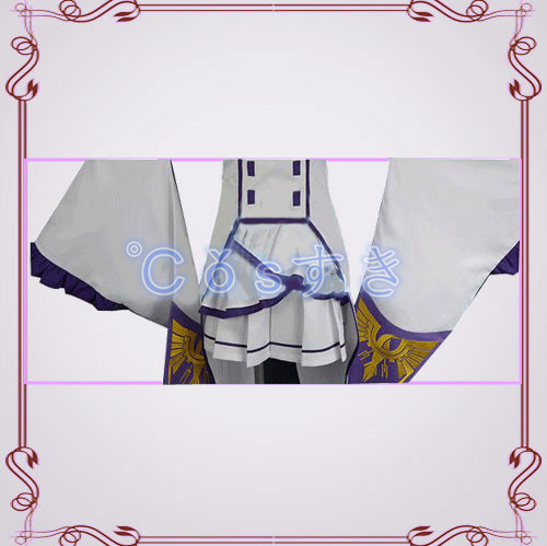Re：ゼロから始める異世界生活 エミリア コスプレ衣装 高品質 新品 Cosplay アニメ イベント パーティー 仮装　_4