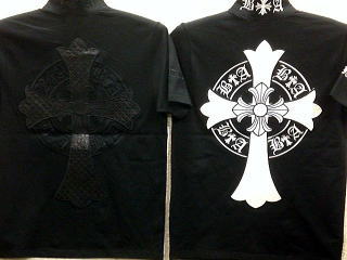 BE AMBITION  半袖Tシャツ　ジップアップ　クロス刺繍　ビーアンビション 7,900円