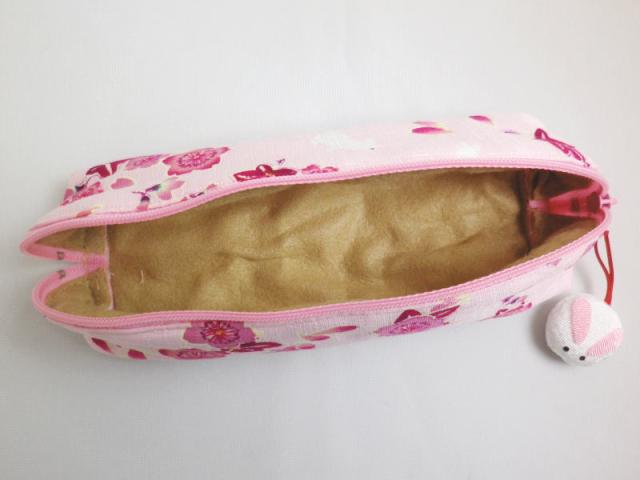ポーチ ペンケース メガネ入れ 和柄 桜楓うさぎ薄ピンク 日本製 女性用 レディース 子供用 キッズの通販はau Pay マーケット 和さくら庵
