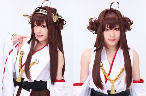 艦隊これくしょん 艦これ 金剛 風 ウィッグ付き コスプレ衣装 新品