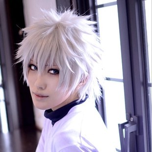 HUNTER×HUNTER キルア=ゾルディック 風 ◇コスプレウィッグ + HUNTER×HUNTER キルア=ゾルディック 風 ◇コスプレウィッグ +
