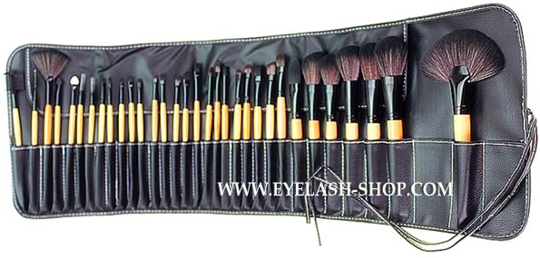 メイクブラシセット/化粧ブラシセット/化粧筆/お洒落な専用収納ケース付き32本セット STZ-3204 メイクブラシセット/化粧ブラシセット/化粧筆/お洒落な専用収納ケース