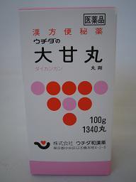 【第2類医薬品】　10個　送料無料　ウチダの大甘丸　だいかんがん　100g　1340丸　ｘ10　漢方薬