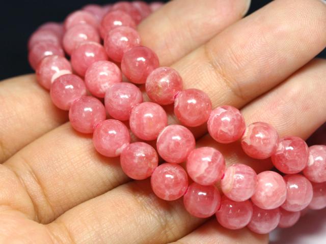 ☆高品質☆【天然石 ブレスレット】インカローズ (3A) (約7〜7.5mm) パワーストーン 母の日 ギフト_5