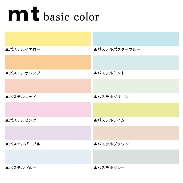 マスキングテープ Mt Basic Color パステルカラー 15mm 無地 Mt01p301 カモ井 マステ スクラップ ラッピング メール便okの通販はau Pay マーケット 城下文化堂