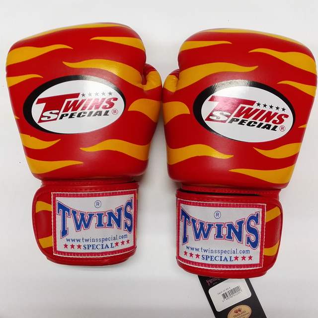 新品 正規 TWINS 本格 ボクシンググローブ Z赤黄 /サイズ選択/8/10/12