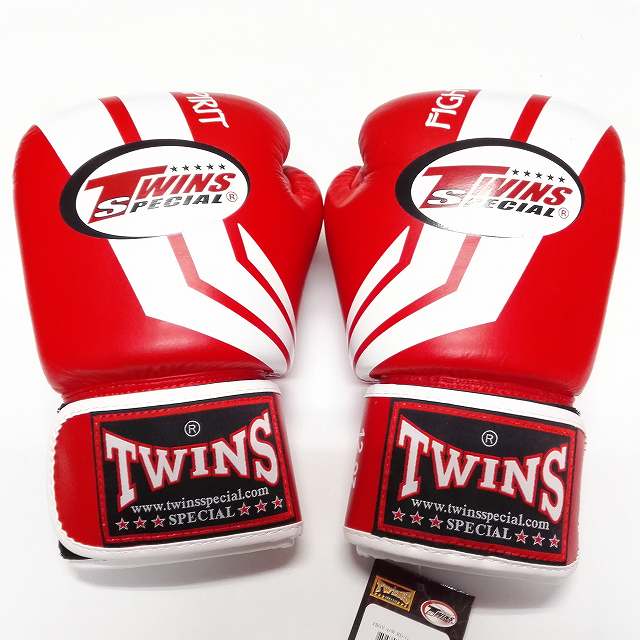 新品 正規 TWINS 本格 ボクシンググローブ Fs赤白 /サイズ選択/8/10/12