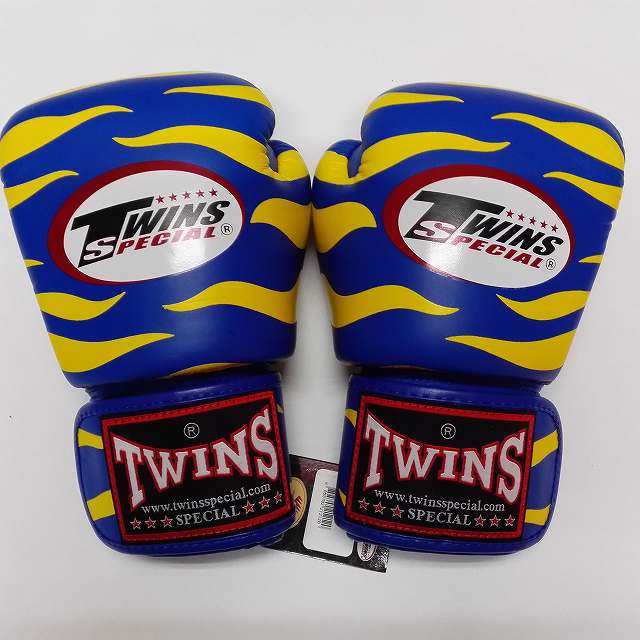新品 正規 TWINS 本格 ボクシンググローブ Z青黄 /サイズ選択/8/10/12/14/16/大人用/子供用/ムエタイ/本革製/マジックテープ式/通販 新品 正規 TWINS 本格 ボクシンググローブ Z青黄 /サイズ選択/8/10/12