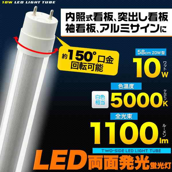 60cmタイプ 58cm w型 10ｗ Led蛍光灯 両面発光w型led蛍光灯 口金ｇ13 150 回転可能の通販はau Pay マーケット N Style スマホケース1円 フィルム110円 取扱い中