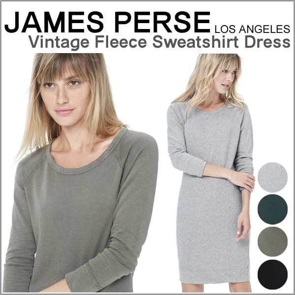 James Perse ジェームスパース ラグラン スウェット ワンピース ビンテージ フリース スウェットシャツ ドレス 送料無料 の通販はau Pay マーケット Lansh ランシュ