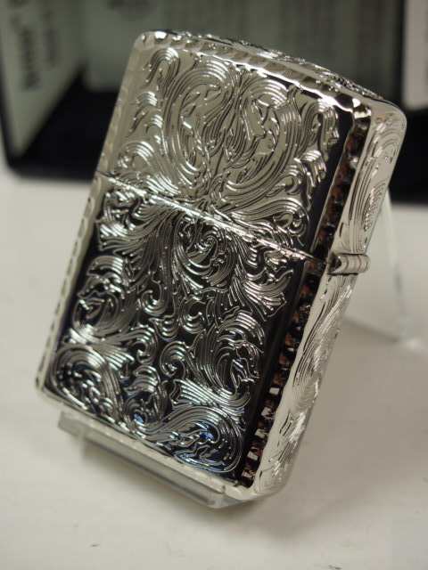 zippo☆スカルメタルジャケットゴールド☆アラベスク☆ジッポ ライター