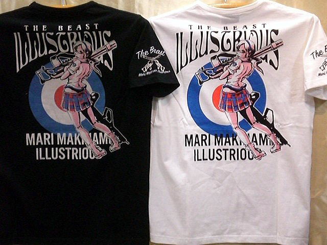 大きいサイズ エヴァンゲリヲンXLOWBLOW KNUCKLEコラボ 半袖Tシャツ　真希波マリイラストリアス　BATTLE GIRLの通販は