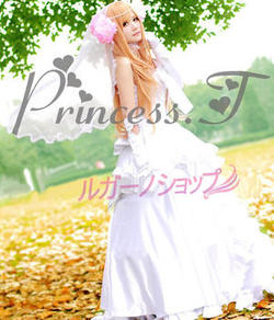 ソードアート・オンライン Sword Art Online★アスナ（Asuna） / 結城 明日奈（ゆうき あすな）　 ウェディングドレス風 コスプレ衣装