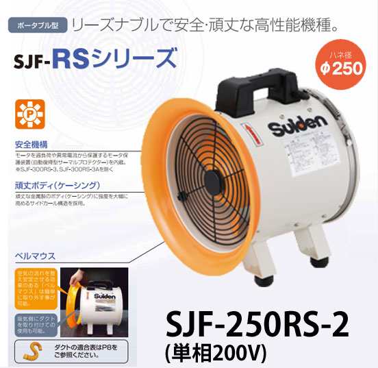 スイデン ジェットスイファンRSシリーズ SJF-250RS-2 送風機業務用の通販は