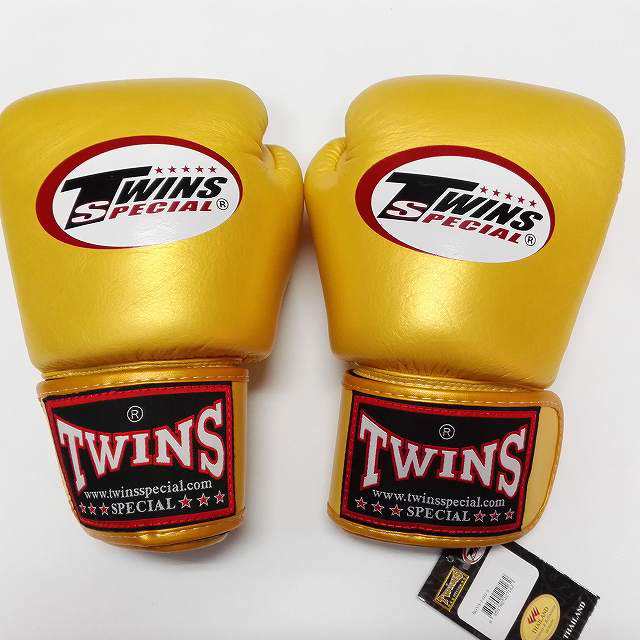 新品 正規 TWINS 本格 ボクシンググローブ 金 /サイズ選択/8/10/12/14 