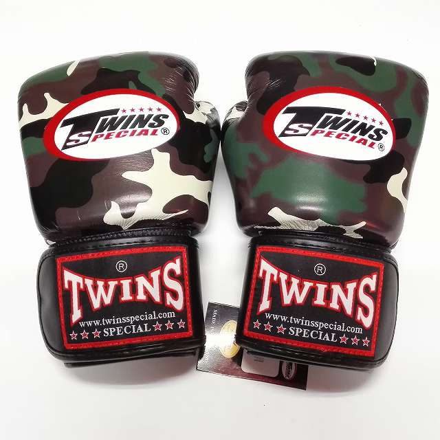 新品 正規 TWINS 本格 ボクシンググローブ 迷彩緑 /サイズ選択/8/10/12/14/16/大人用/子供用/ムエタイ/本革製/マジックテープ式/通販 新品 正規 TWINS 本格 ボクシンググローブ 迷彩緑 /サイズ選択/8/10/12