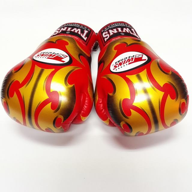 新品 正規 TWINS 本格 ボクシンググローブ MT赤金 /サイズ選択/8/10/12/14/16/大人用/子供用/ムエタイ/本革製/マジックテープ式/通販