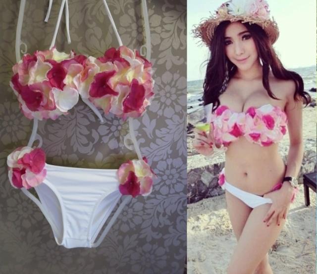 Chuan Pisamai チュアンピサマイ フラワービキニ Redの通販はau Pay マーケット A M