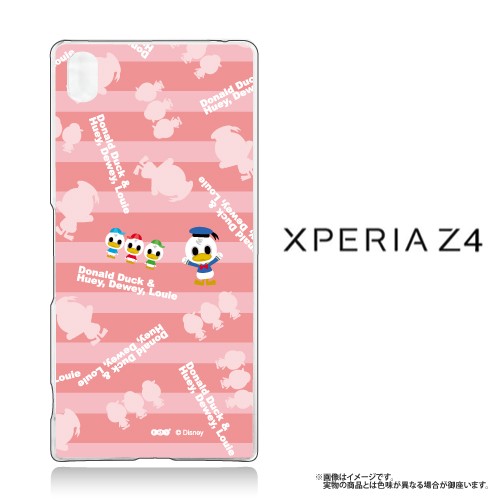 Xperia Z4 So 03g Sov31 402so クリアケース Disney ディズニー ドナルド ボーダー ピンク Z4 の通販はau Pay マーケット M Fａｃｔｏｒｙ