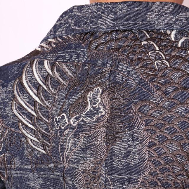 在庫限りセール SALE 40%off 花旅楽団スクリプト 鳳凰柄 刺繍 流水桜