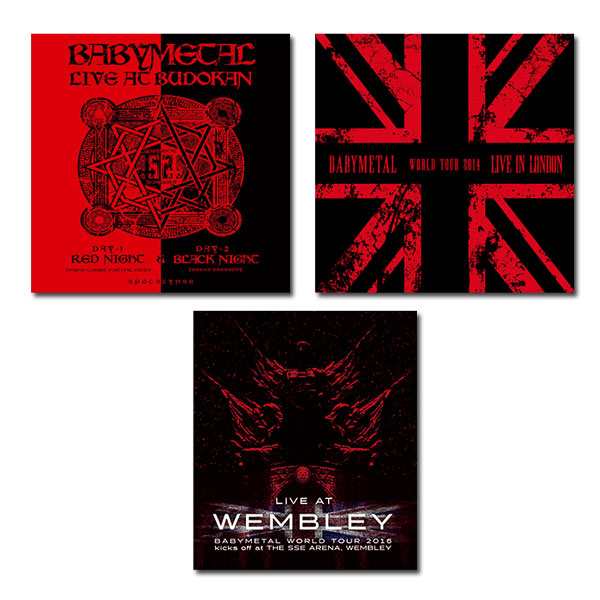 BABYMETAL LIVE Blu-ray 3作セット AT BUDOKAN IN LONDON AT WEMBLEY 