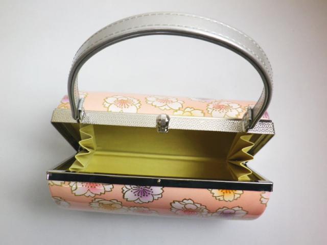 草履バッグセット 大きいサイズ ＬＬ 25.5ｃｍ 横花弁型コーラルピンク地八重桜 振袖 成人式 卒業式 袴 訪問着 着物 振袖用 2L 25ｃｍ