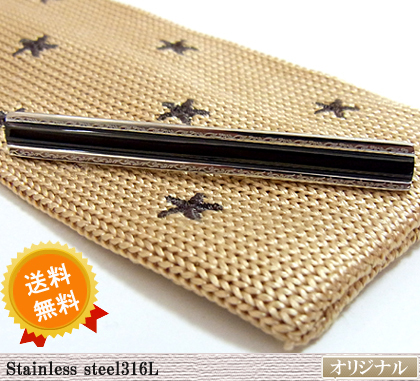 送料無料 タイピン 男の小物 ステンレスクリップ 父の日 ギフトの通販