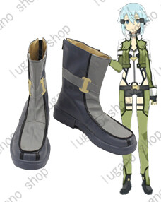 ソードアート  オンライン2  朝田詩乃（あさだ しの）　風  コスプレ専用靴 　ブーツ 　コスプレ靴  の通販は 6,980円