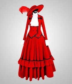 黒執事★マダムレッド風 　 コスプレ衣装 cosplay コスチューム