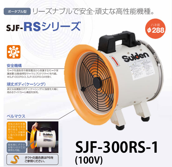 スイデン ジェットスイファンRSシリーズ SJF-300RS-1 送風機業務用