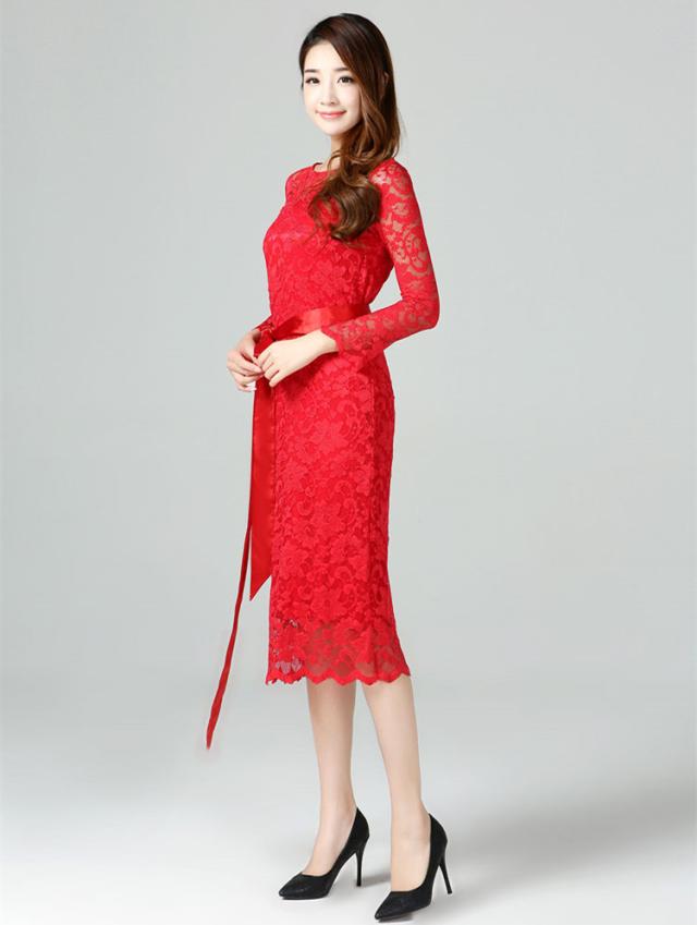 超可愛い マタニティ 妊婦ドレス ミディアムドレス ワンピ パーティ