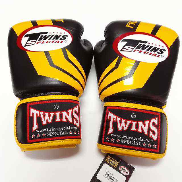 新品 正規 TWINS 本格 ボクシンググローブ Fs黒黄 サイズ選択 8 10 12