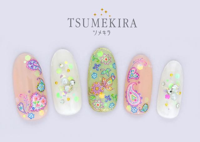ツメキラ ペイズリー イラストレーターたけいみきプロデュース ゆるふわ感が素敵 ネイルシールの通販はau Pay マーケット ネイル ショップcutienail