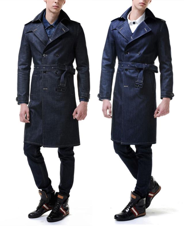 メンズロング丈コート アウターロング丈 ロングコートメンズ トレンチコート デニムコートアウターの通販はau Pay マーケット 大頭商店