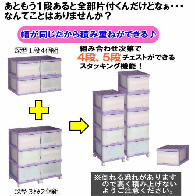収納ケース 引き出し スリム カラフルチェスト プラスチック