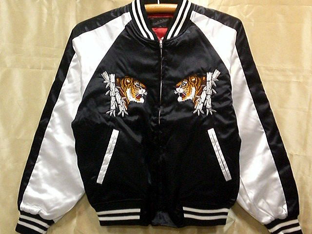 スカジャン　日本製本格刺繍のスカジャン2L