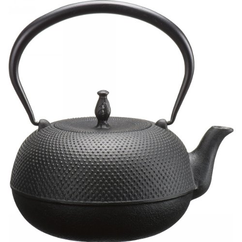 送料無料 南部鉄器 盛栄堂 鉄瓶（てつびん） 鋳造【伝統工芸】ガス 及源 OIGEN 観月アラレ 1.2L H-159S