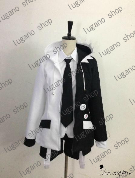 ダンガンロンパ2さよなら絶望学園 モノクマ 人間ver　風　衣装＋ウイッグ　コスチューム、コスプレ 衣装　完全オーダメイドも対応可能