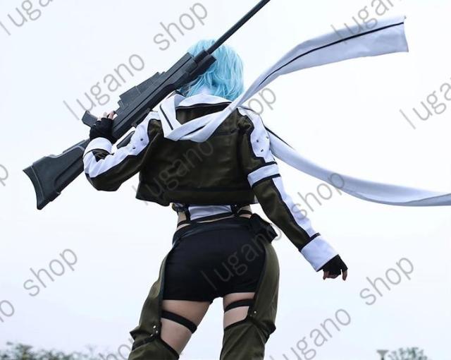 ソードアート オンライン2 朝田詩乃（あさだ しの）　風 コスプレ衣装_2