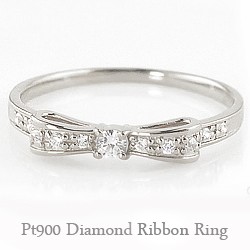 リボンリング プラチナ リボンモチーフ ダイヤモンドリング ピンキーリング Pt900 ribbon 指輪 送料無料の通販はau PAY マーケット  - ジュエリーアイ | au PAY マーケット－通販サイト