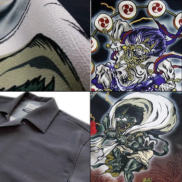 絡繰魂 風雷神ちりめんアロハシャツ ウェア メンズ 半袖 京都産ちりめん ポリエステル 和柄 日本画 プリント の通販はau Pay マーケット 株式会社ポニー