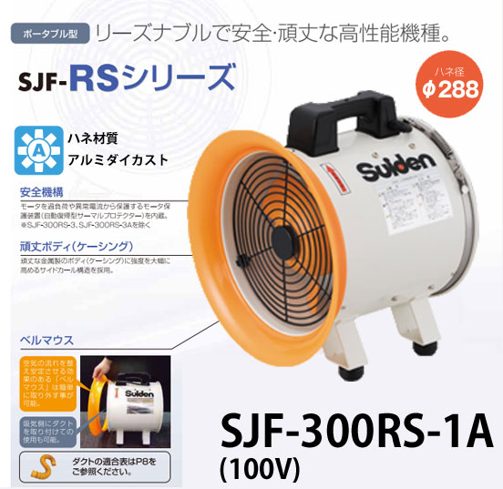 スイデン ジェットスイファンRSシリーズ SJF-300RS-1A 送風機業務用