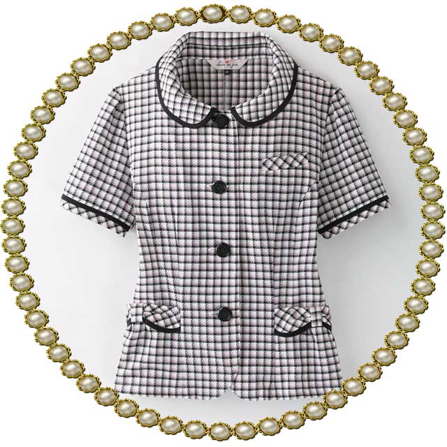事務服 制服 アンジョア en joie オーバーブラウス 26390 サイズ21号・23号